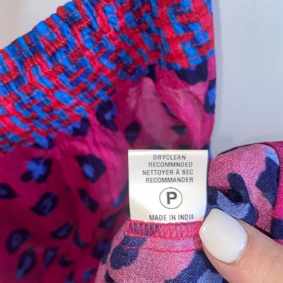 Anthropologie blue and pink Leopard Print Tank Top! - Picture 9 of 10